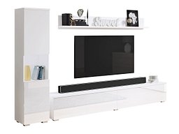 Комплет за дневен престој Sarasota 130 (Бела + Сјајна бела)