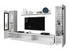 Комплет за дневен престој Mirfivo 101 (Бела + Сјајна бела)