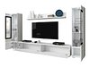 Комплет за дневен престој Mirfivo 101 (Бетон + Сјајна бела)