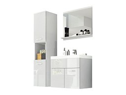 Комплет за бања Sarasota 122 (Бела + Сјајна бела)