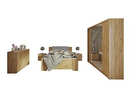 Сет за спална соба Catromi 115 (Артисан даб + Soft Pik 029)