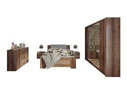 Сет за спална соба Catromi 115 (Манастирски даб + Soft Pik 029)