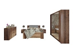 Сет за спална соба Catromi 121 (Манастирски даб + Soft Pik 029)