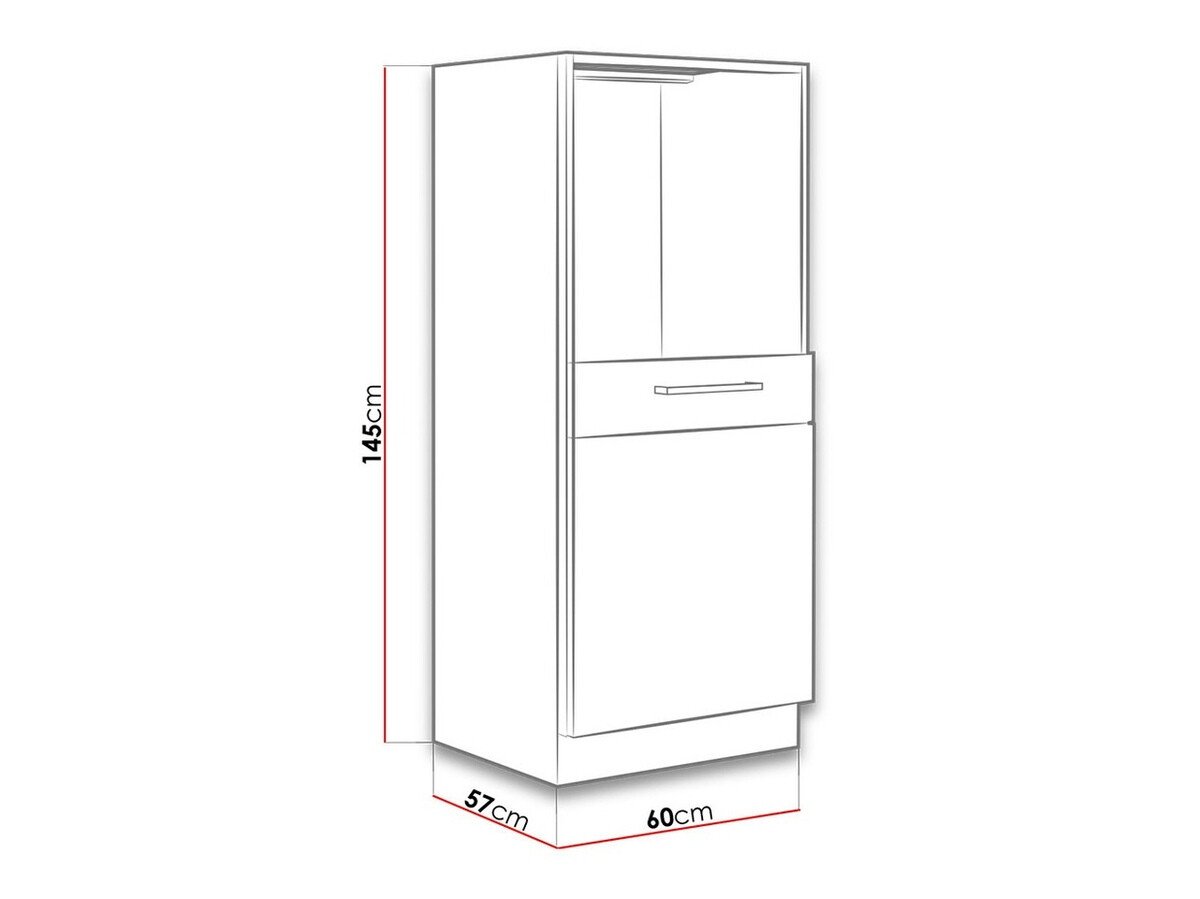 Модуларен шкаф за вградени апарати Wood Grey 122