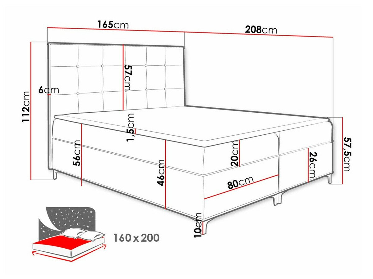 Континентален кревет Porta (Fresh 33)