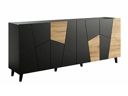 Креденец Charlotte 180 (Црна + Даб Craft)