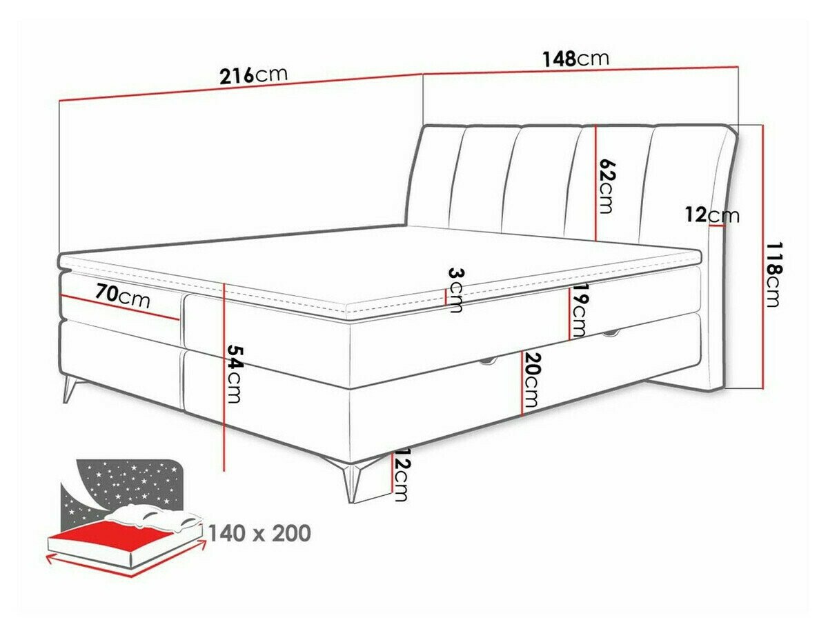 Континентален кревет ComfiDream Onauna (Fresh 32)