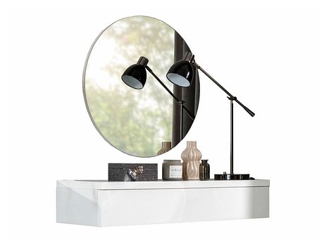 Маса за шминкање Delpher I (Бела + Сјајна бела)