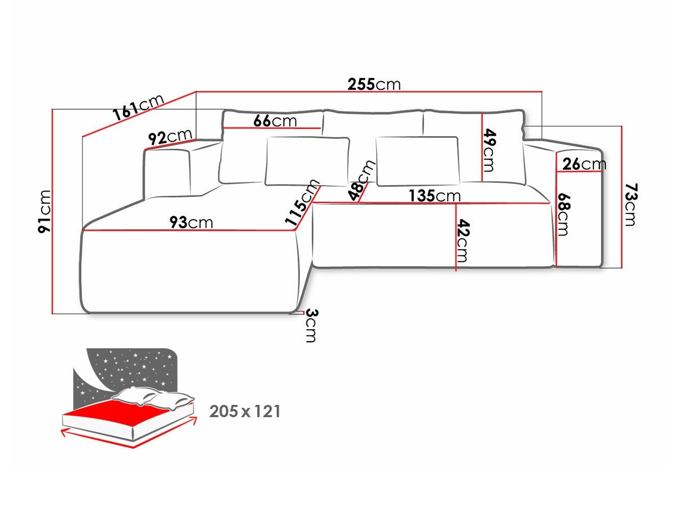 Аголна гарнитура Arvada 116 (Poso 100)