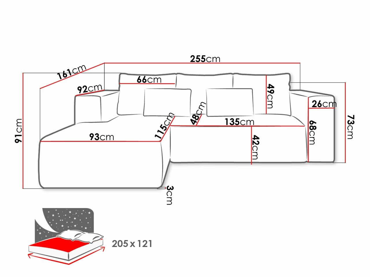 Аголна гарнитура Arvada 116 (Poso 01)