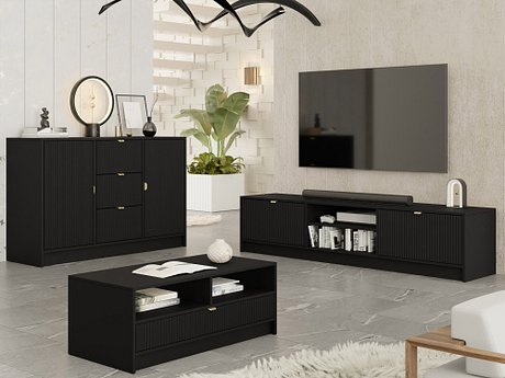 Комплет за дневен престој Comfivo Papilio I (Црна)
