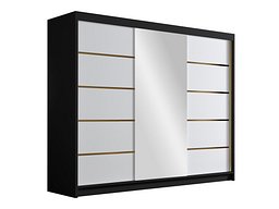 Гардеробер Closico Veltron II (Црна + Бела)