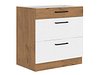 Модуларен шкаф со фиоки Wood White 123