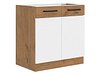 Модуларен шкаф со вратички Wood White 110