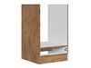 Модуларен шкаф за вградени апарати Wood White 125