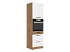 Модуларен шкаф за вградени апарати Wood White 126