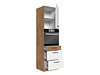 Модуларен шкаф за вградени апарати Wood White 126