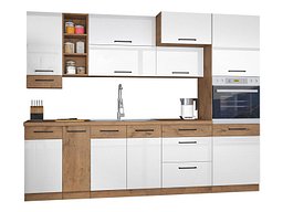 Модуларен кујнски комплет Wood White 137
