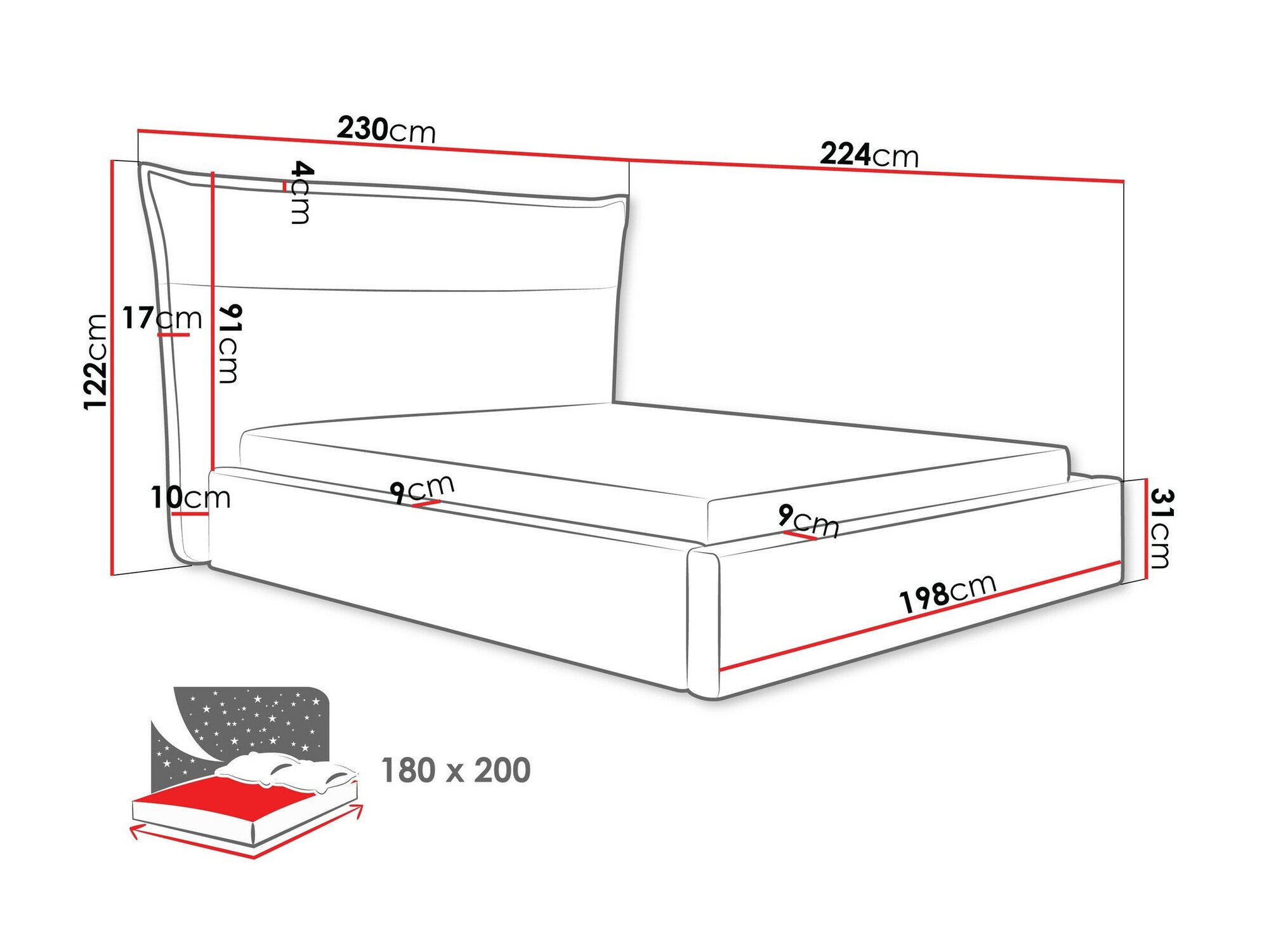 Кревет Comfivo Formica (Paros 2)