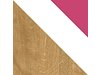 Биро Balvire 111 (Светол даб + Бела + Розова)