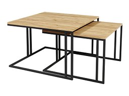 Комплет клуб маси Oswego 110 (Кафеава + Црна)