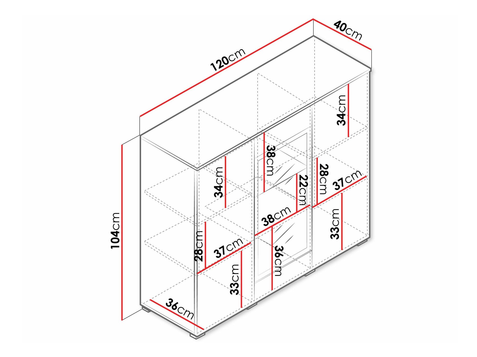 Креденец Mirfivo 103 (Графит)