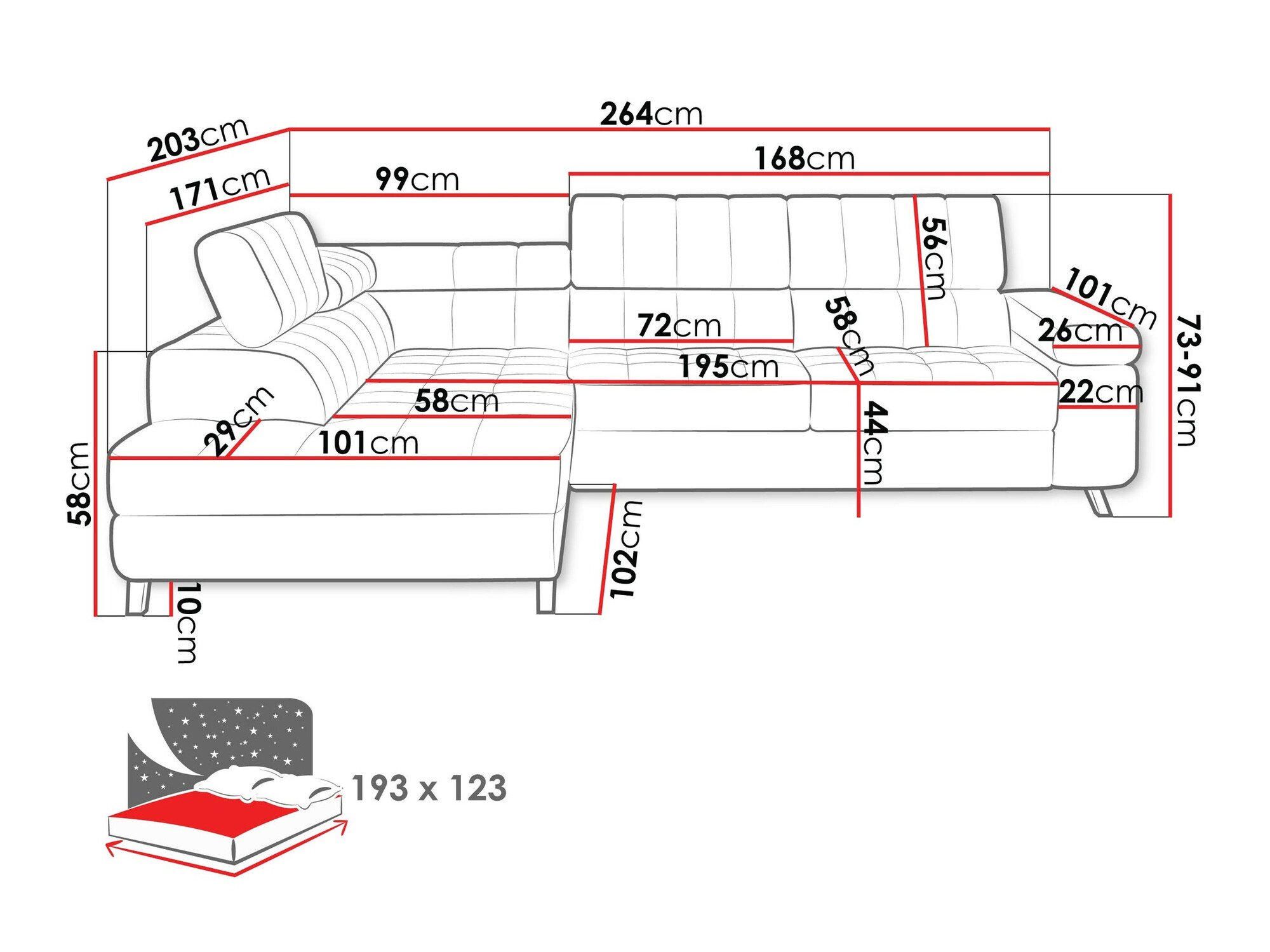 Аголна гарнитура Comfivo Agnus (Clara 215.02)