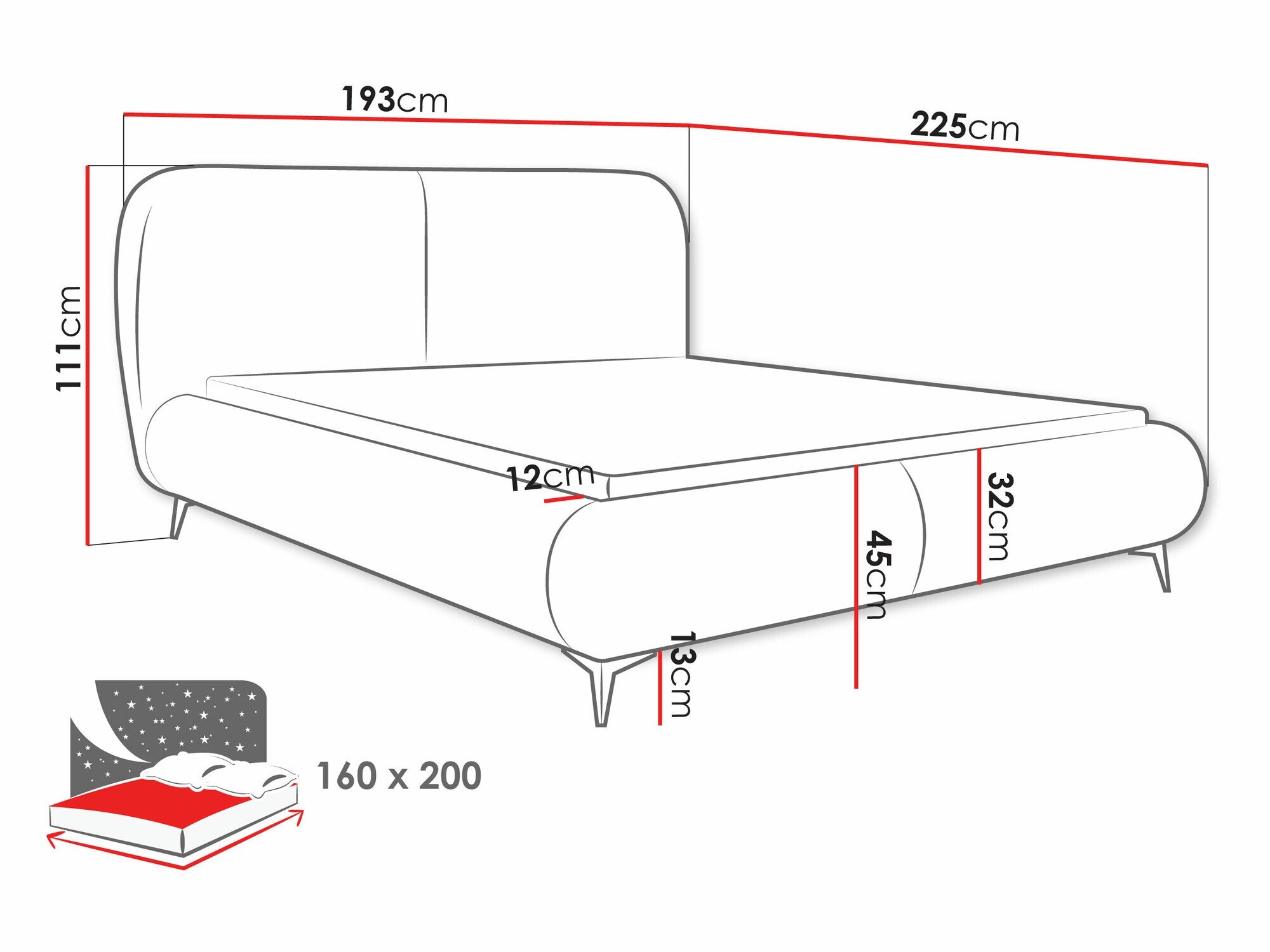 Кревет TrendyNest Fenara (Coral 65)