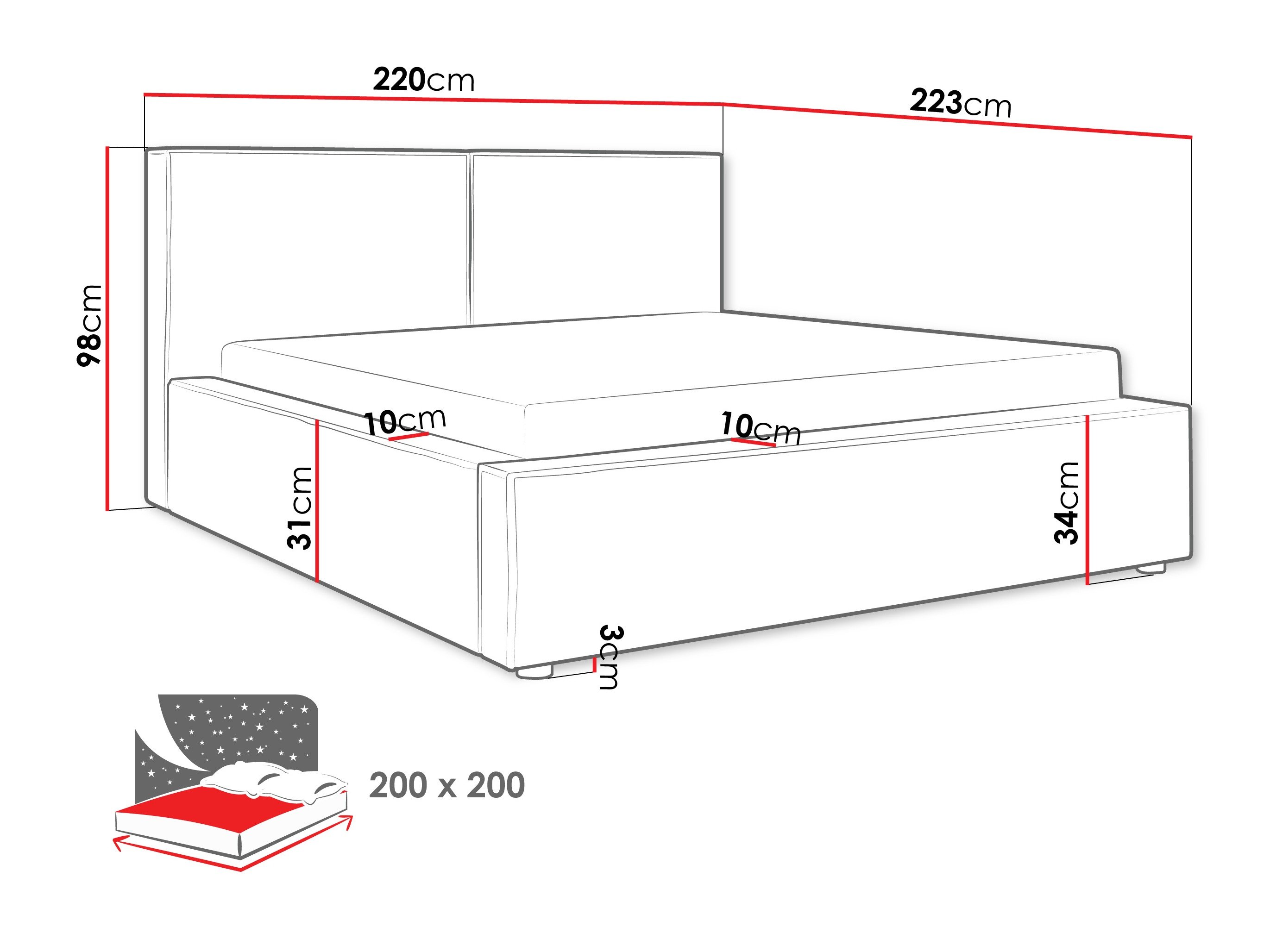 Кревет TrendyNest Pelagia (Coral 50)