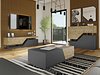 Мултифункционална клуб-маса Comfivo Daldune (Вотан даб + Антрацит)