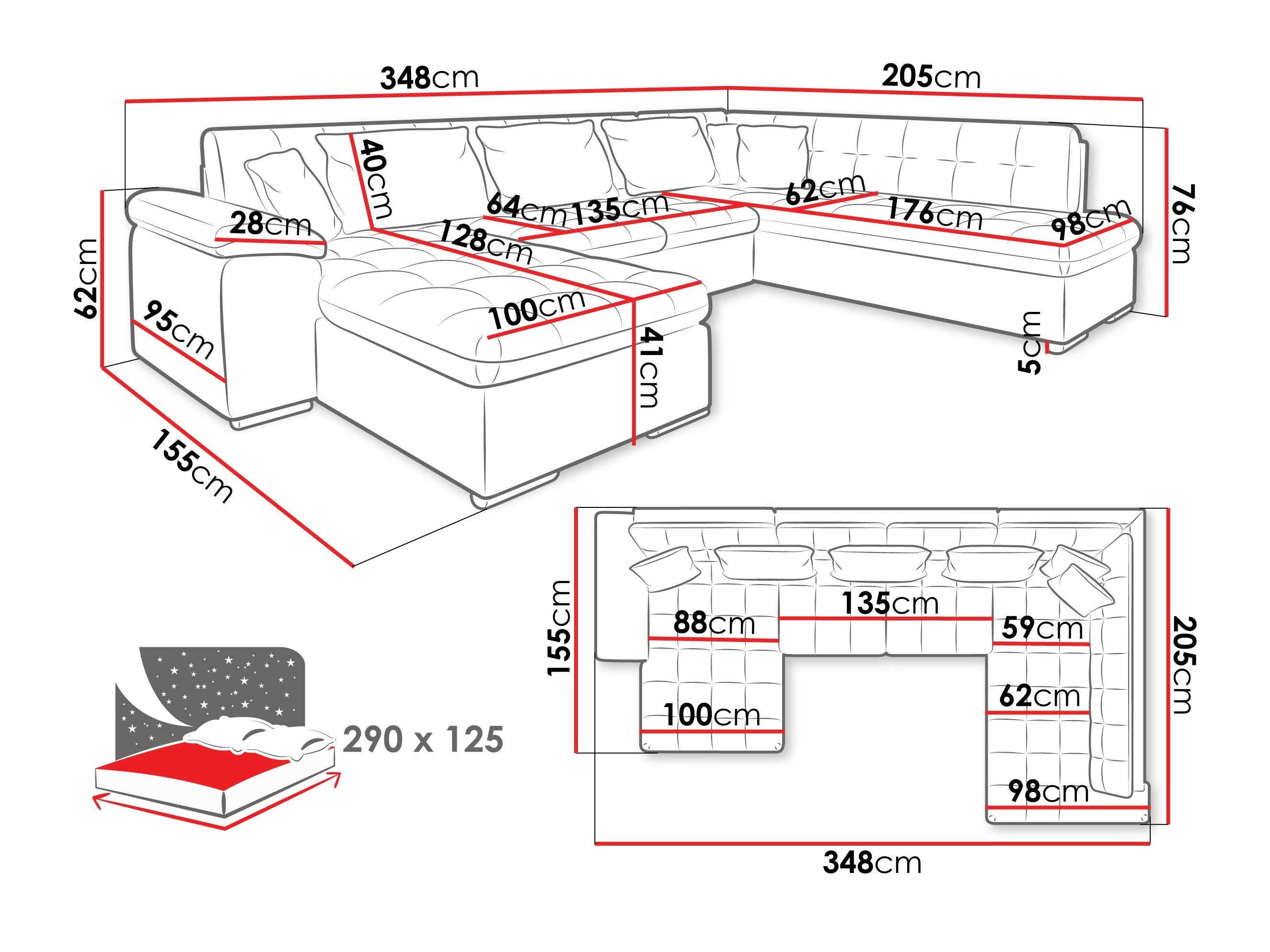 Аголна гарнитура Comfivo Gemma VI (Manza 22)