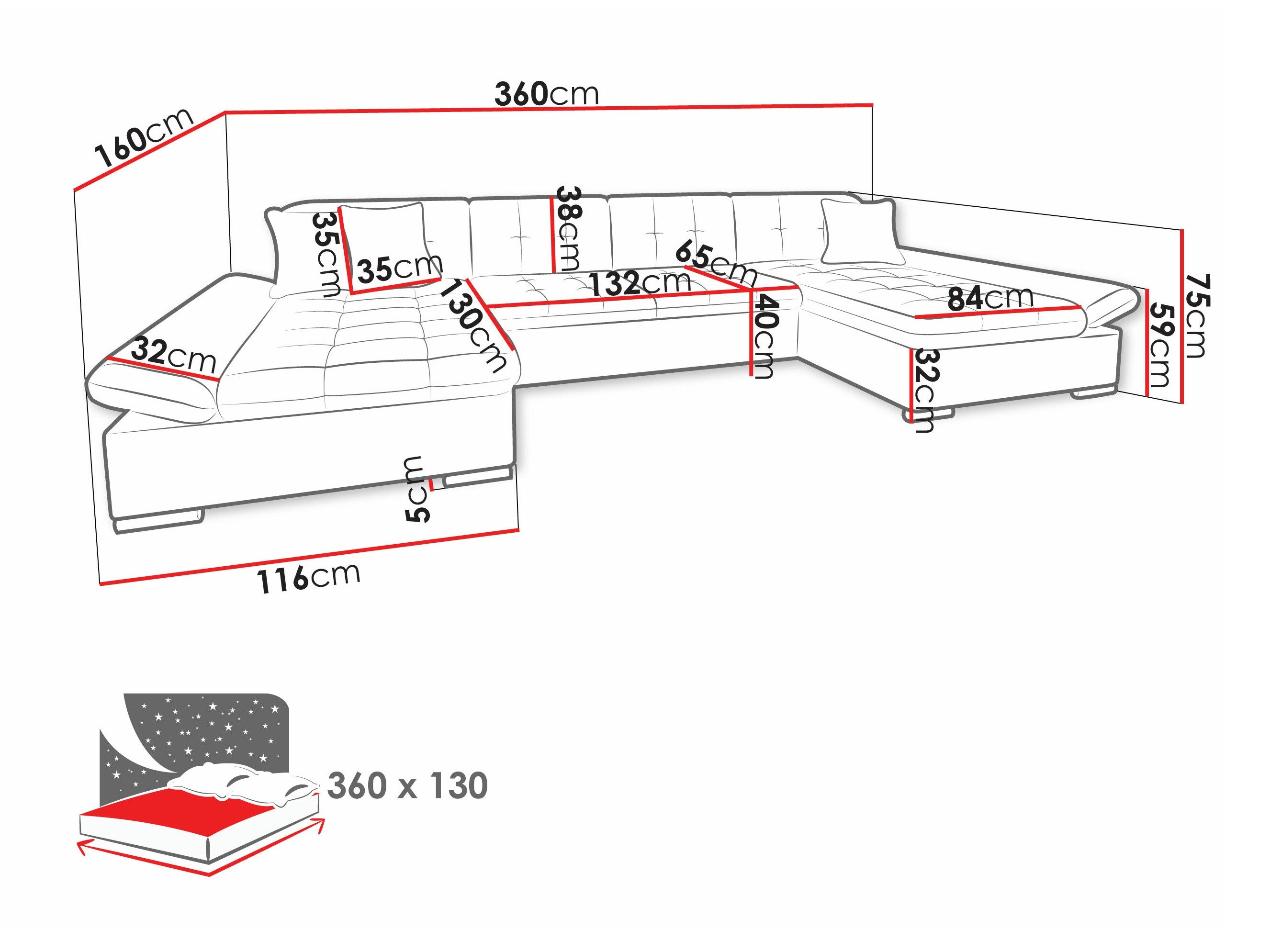 Аголна гарнитура Comfivo Ficus II (Magni 206.02)