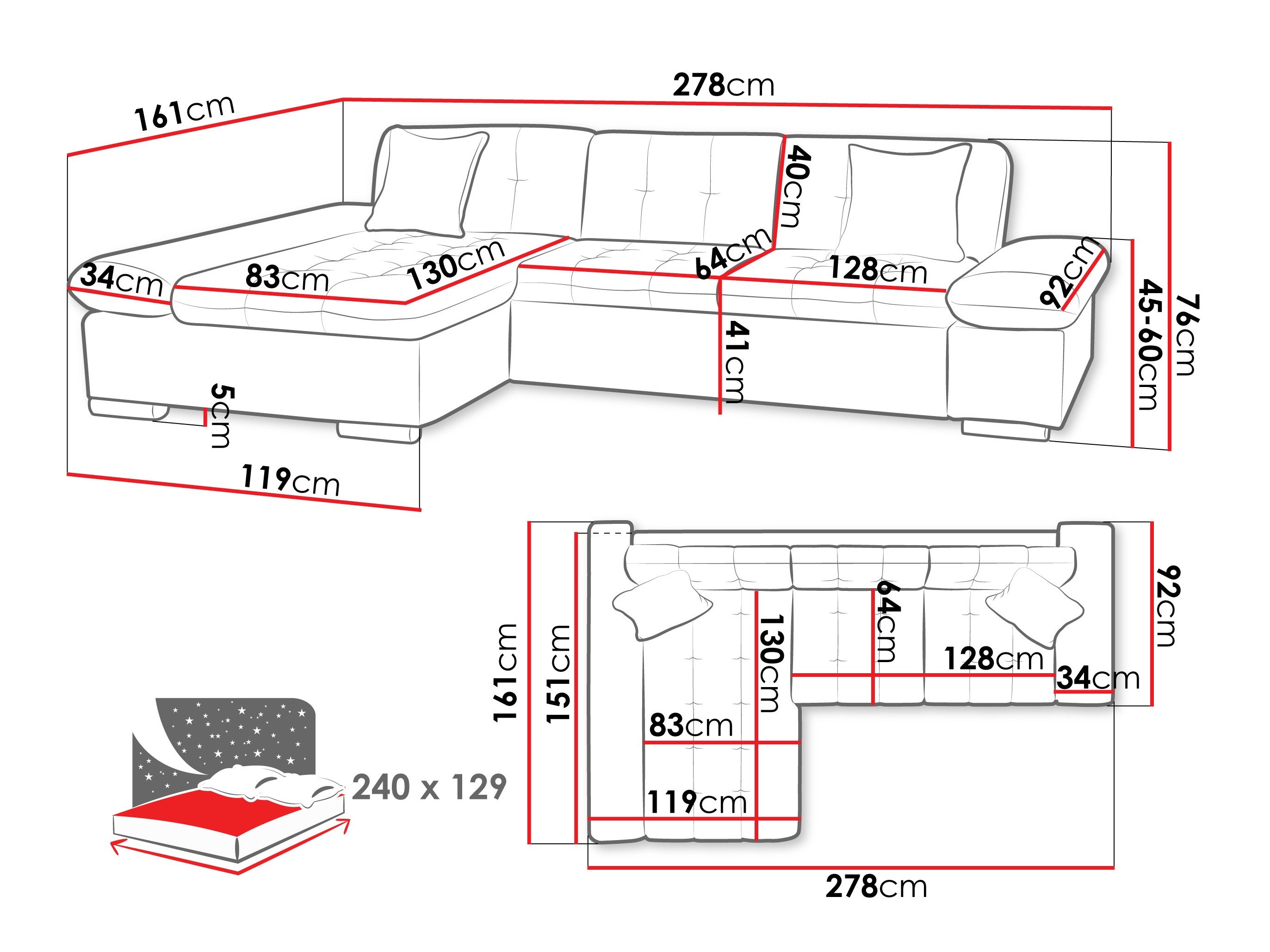 Аголна гарнитура Comfivo Sanitas (Lux 03)