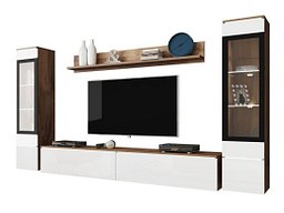 Комплет за дневен престој Mirfivo 101 (Вотан даб + Сјајна бела)