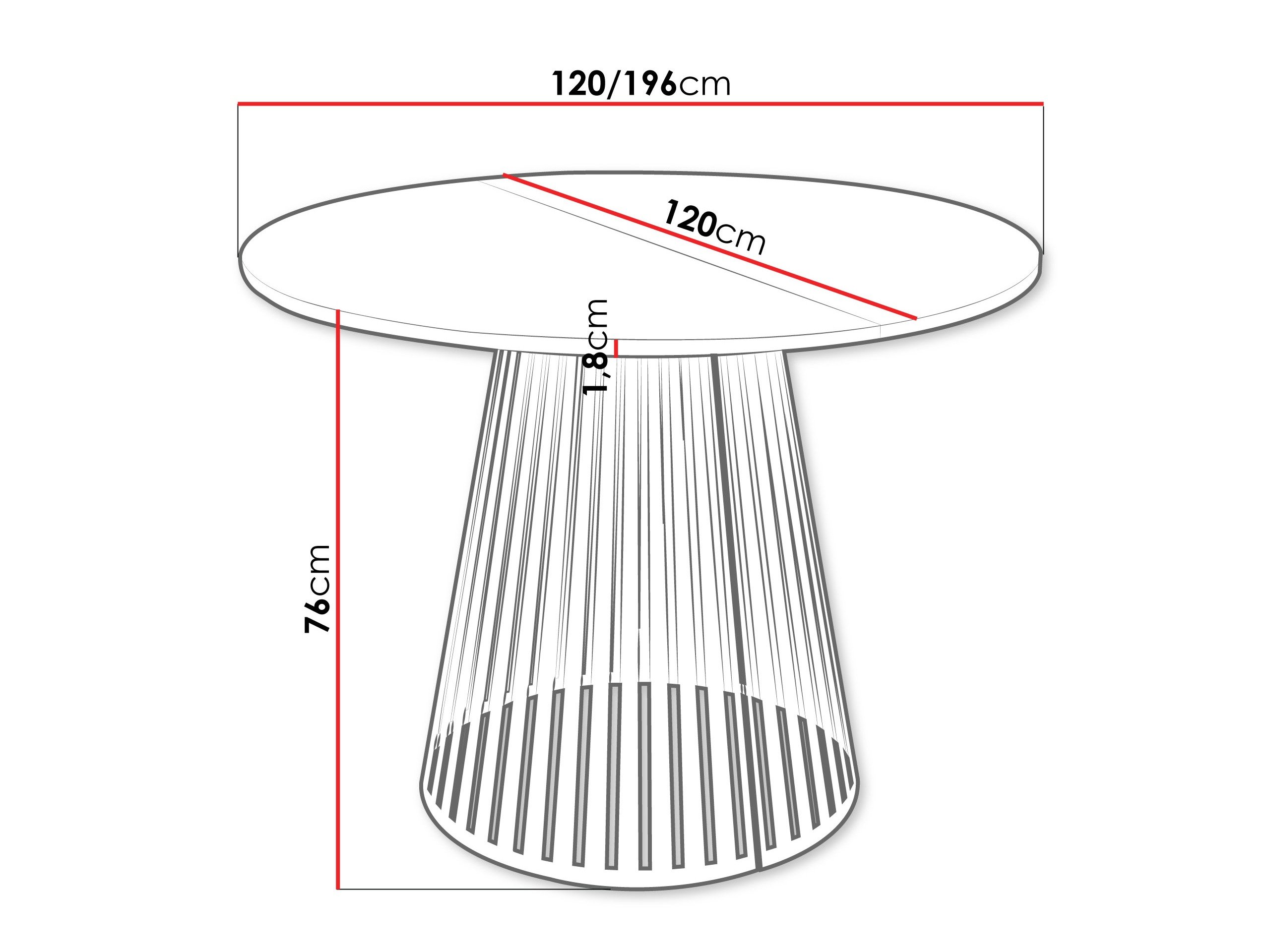 Маса Prudentia II (Црна)