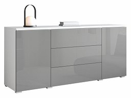 Комода со фиоки Mirfivo 102 (Сјајна сива)