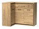 Аголна комода со фиоки Etrmoni 121 (Светло дрво + Даб)