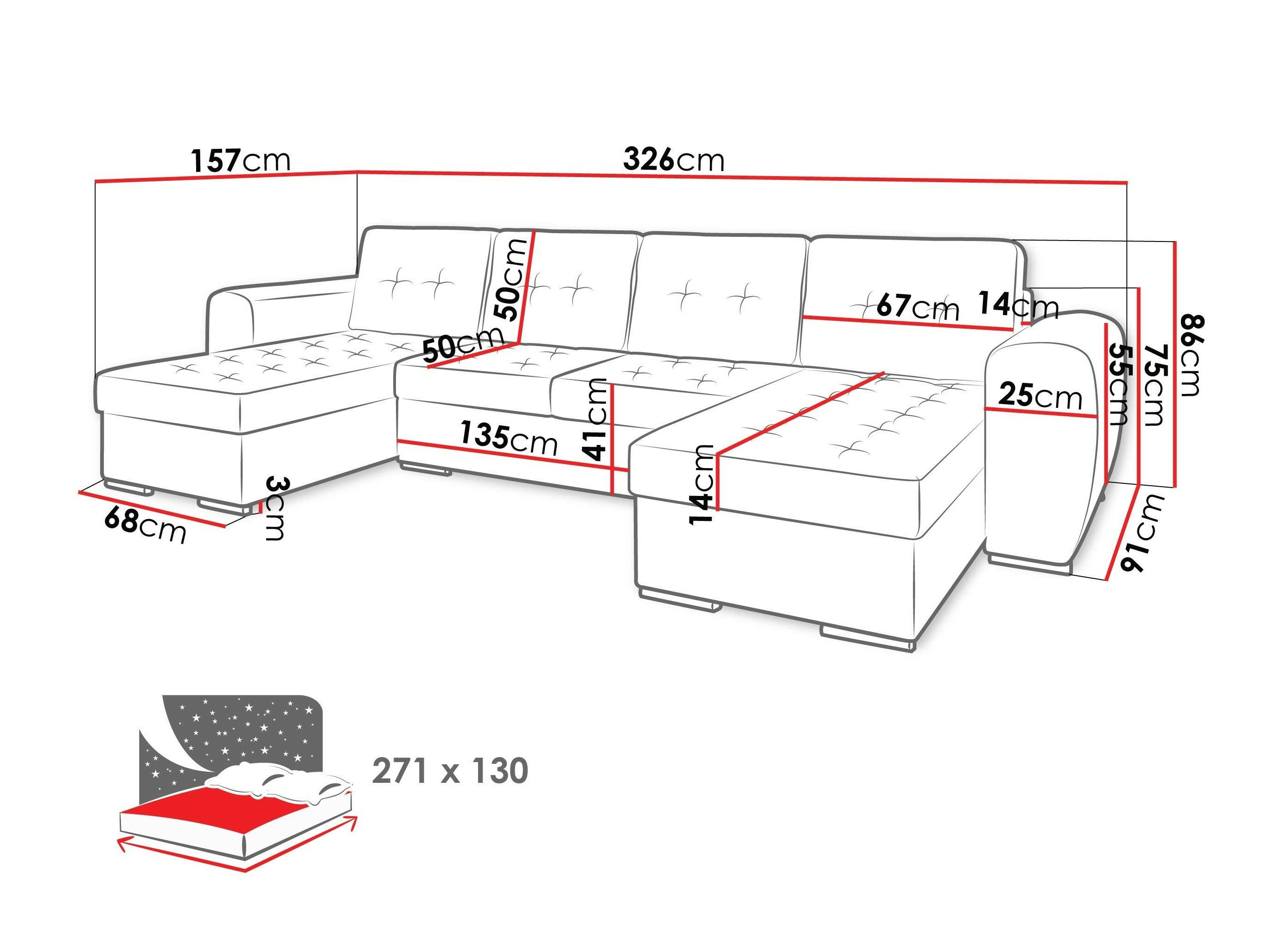 Аголна гарнитура Arvada 117 (Monolith 97)