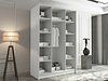 Гардеробер Closico Decoron I (Црна)