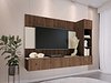 Комплет за дневен престој Comfivo Salix II (Орев + Светла Travertine)