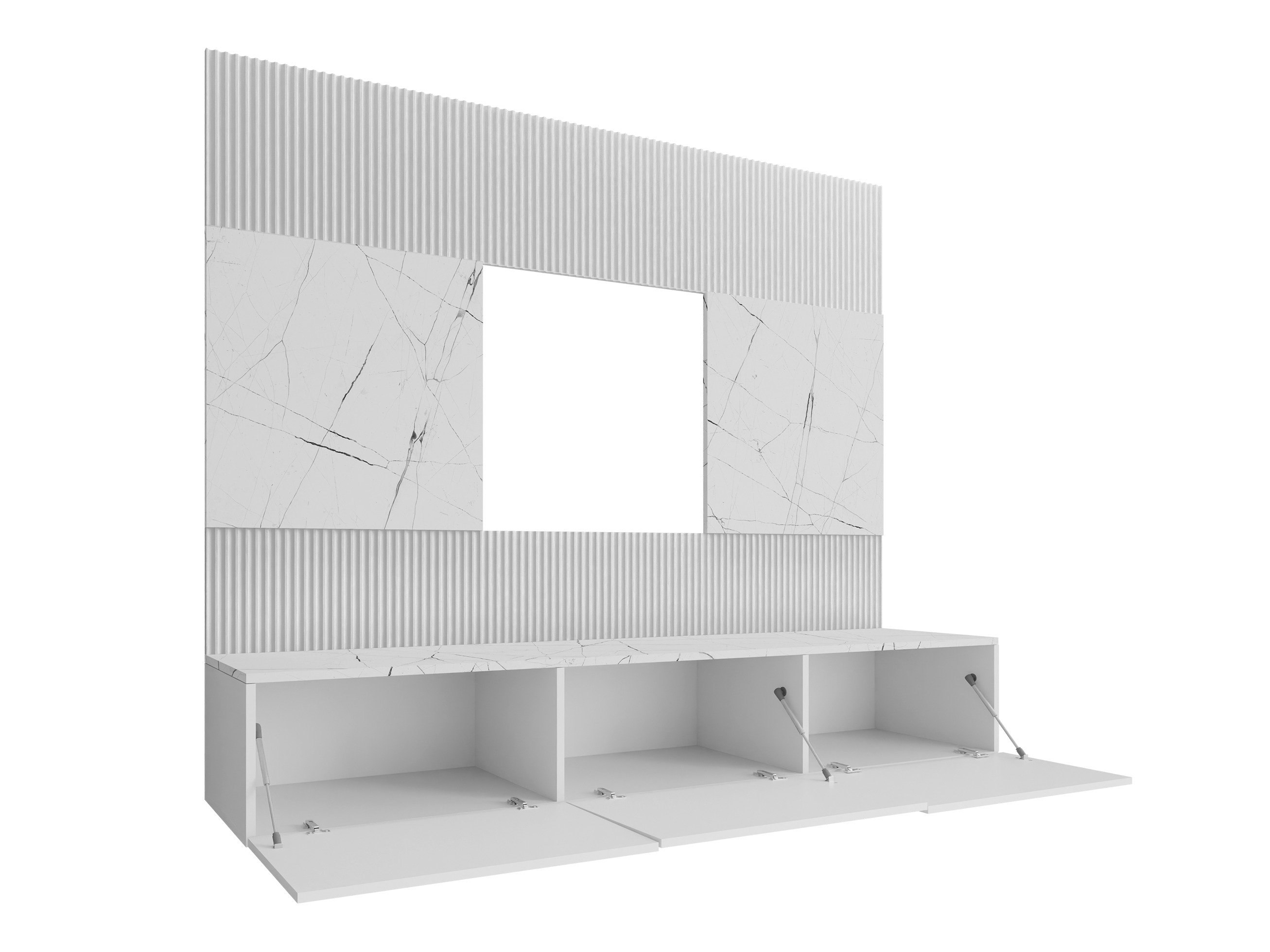 Комплет за дневен престој Comfivo Salix II (Орев + Светла Travertine)