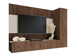 Комплет за дневен престој Comfivo Salix VI (Орев + Светла Travertine)