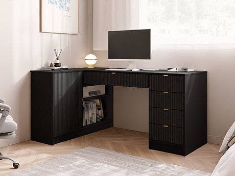 Аголно биро Comfivo Papilio II (Црна)