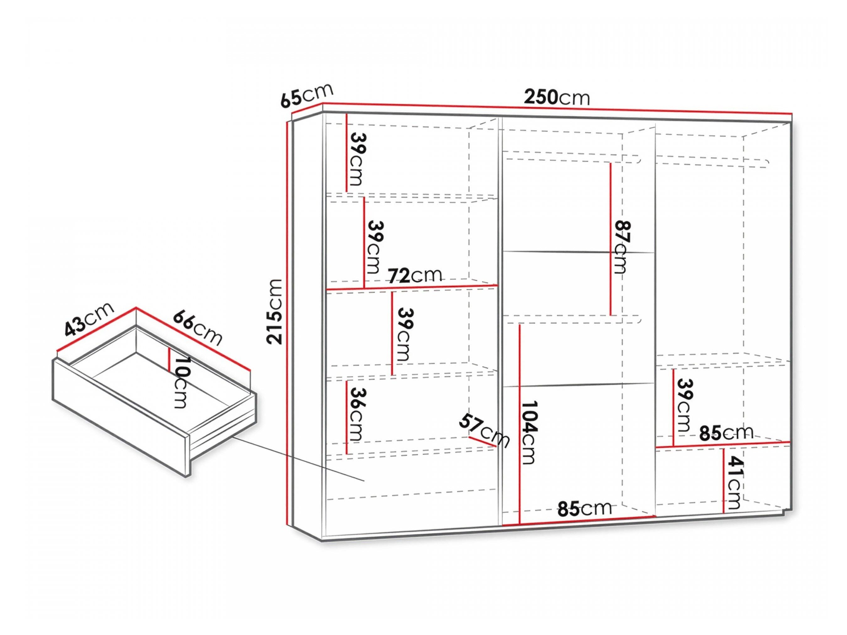 Гардеробер Honolulu 126 (Графит)