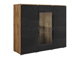 Креденец Mirfivo 103 (Вотан даб + Сјајна црна)