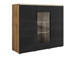 Креденец Mirfivo 103 (Вотан даб + Сјајна црна)