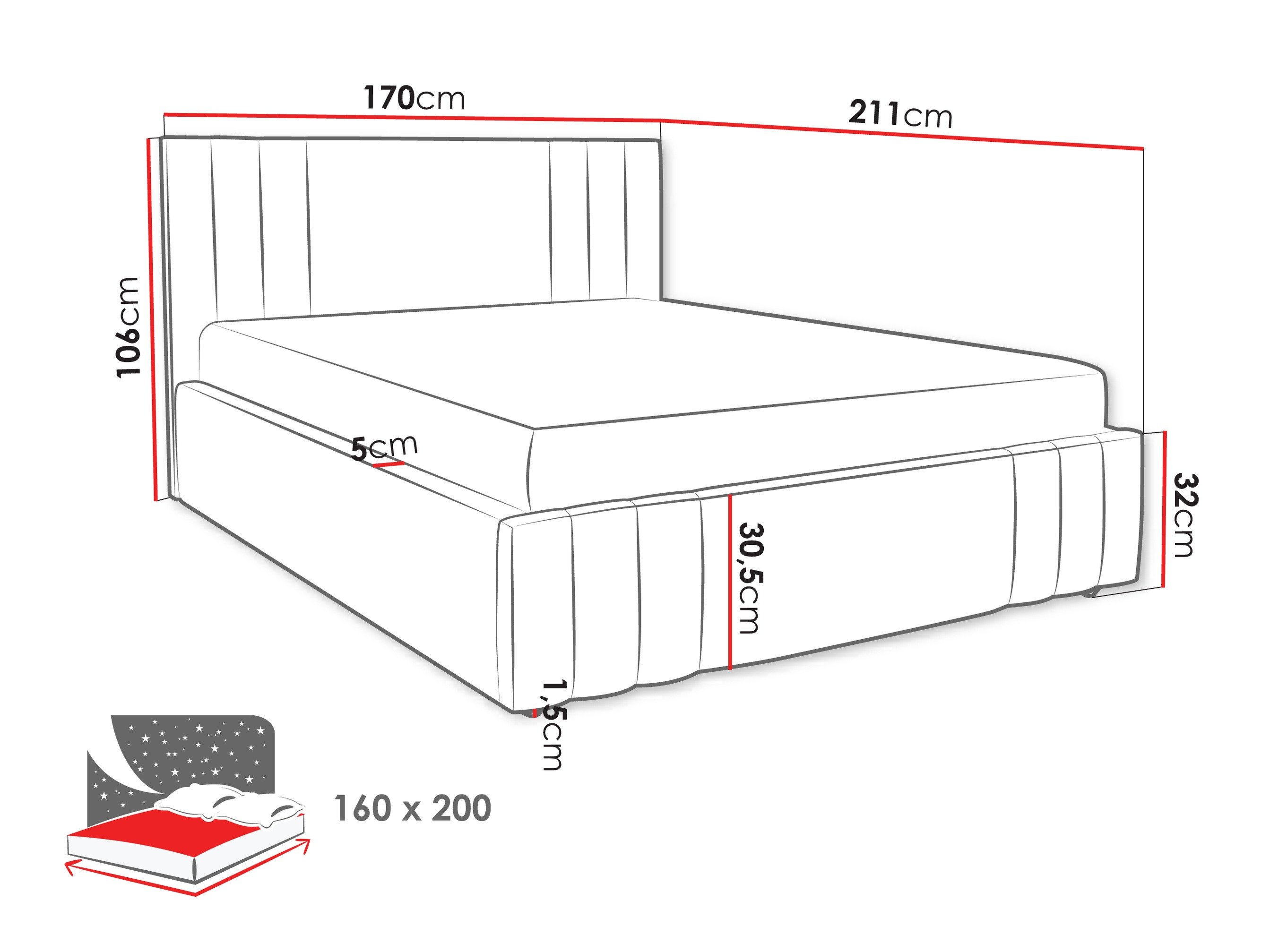 Кревет Lepos (Nazar 225.02)