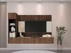Комплет за дневен престој Comfivo Salix II (Орев + Светла Travertine)