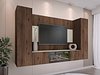 Комплет за дневен престој Comfivo Salix VIII (Орев + Светла Travertine)