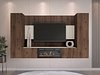 Комплет за дневен престој Comfivo Salix VIII (Орев + Светла Travertine)